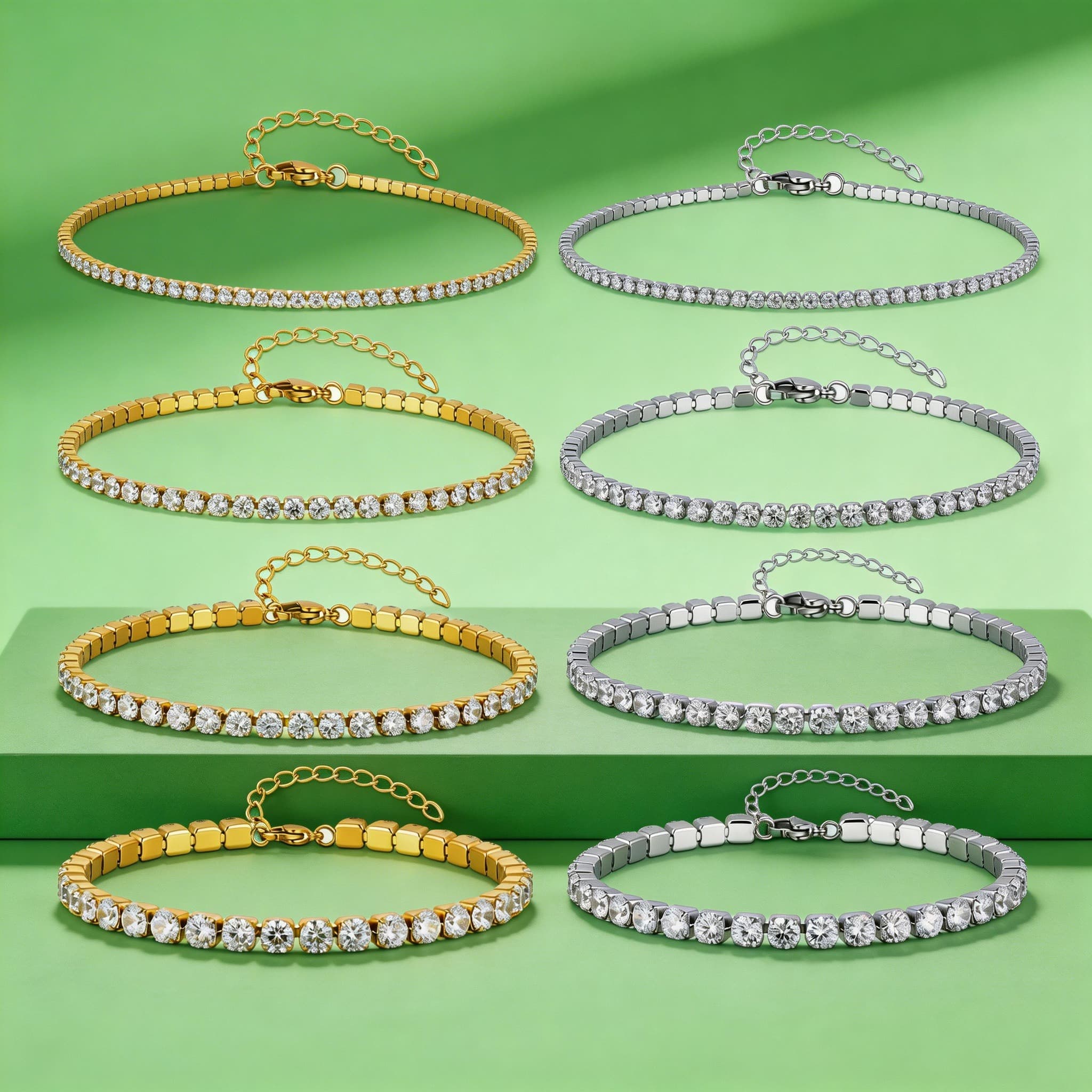 Cavigliera Tennis di Lusso con - Jc Jewelry & Watches Photos recensione e prezzo